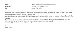 Hr. Heinz Paier, GF KFZ Paier aus Deutschlandsberg, Terrassenüberdachung