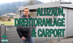Familie Zwing - Elektrische Drehtoranlage, Aluzaun &amp; Carport