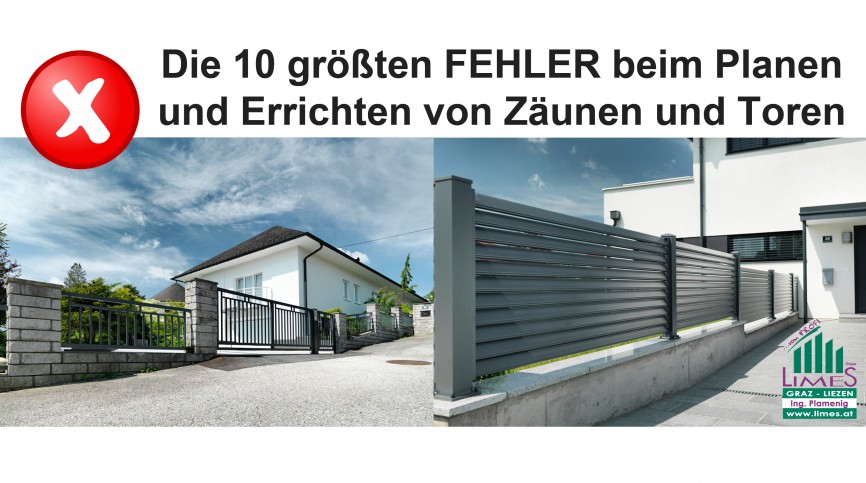 Vortrag: Die 10 größten Fehler beim Planen und Errichten von Zäunen und Toren