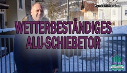Herr Kaltenbacher aus Ardning, elektr. Schiebetor, Aluzaun &amp; Gehtüre