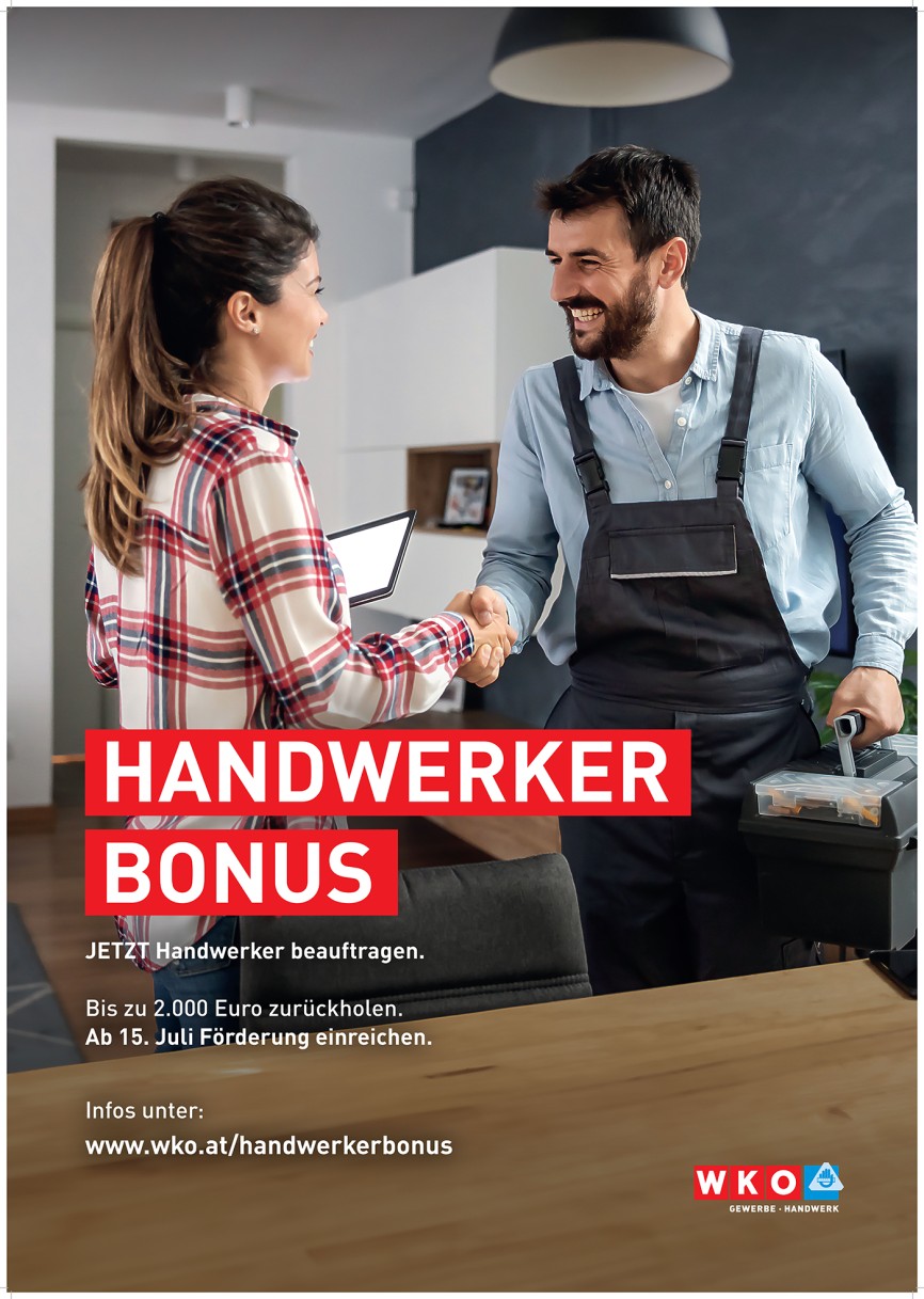 Handwerkerbonus - 2.000 Euro sparen