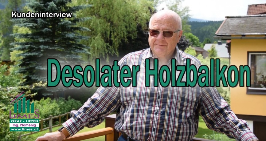 Herr Mayrhofer aus Bad Mitterndorf, Alubalkon und Stiegengeländer