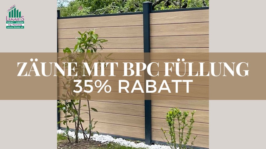 BPC Zaun mit Alu-Pfosten